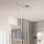 Eglo - LED ljuskrona med textilsladd CALCENA 1xE27/60W/230V krom/grå