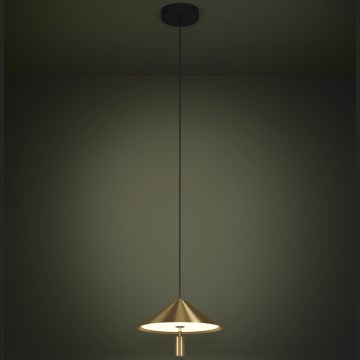 Eglo - LED ljuskrona med textilsladd LED/12W/230V 3000K guld