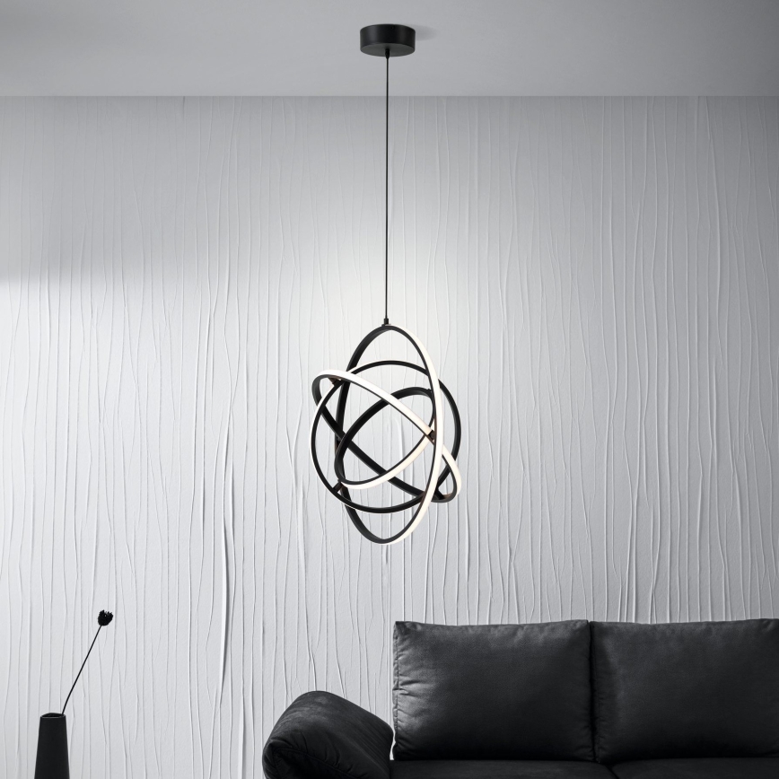 Eglo - LED ljuskrona med textilsladd LED/44W/230V