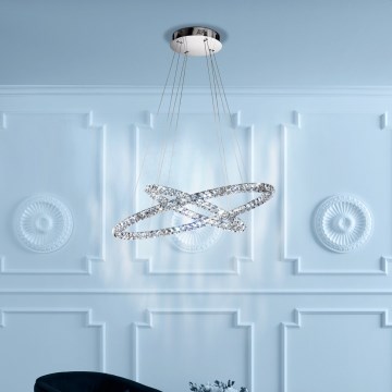 Eglo - LED ljuskrona med textilsladd LED/56,1W/230V