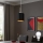 Eglo - LED ljuskrona med textilsladd TUNJA 1xE27/60W/230V svart