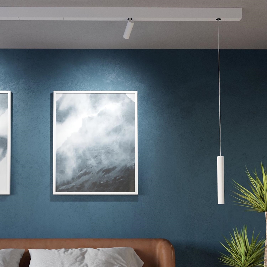 Eglo - LED Ljuskrona med upphängningsrem  på skensystem 1xLED/9W/230V