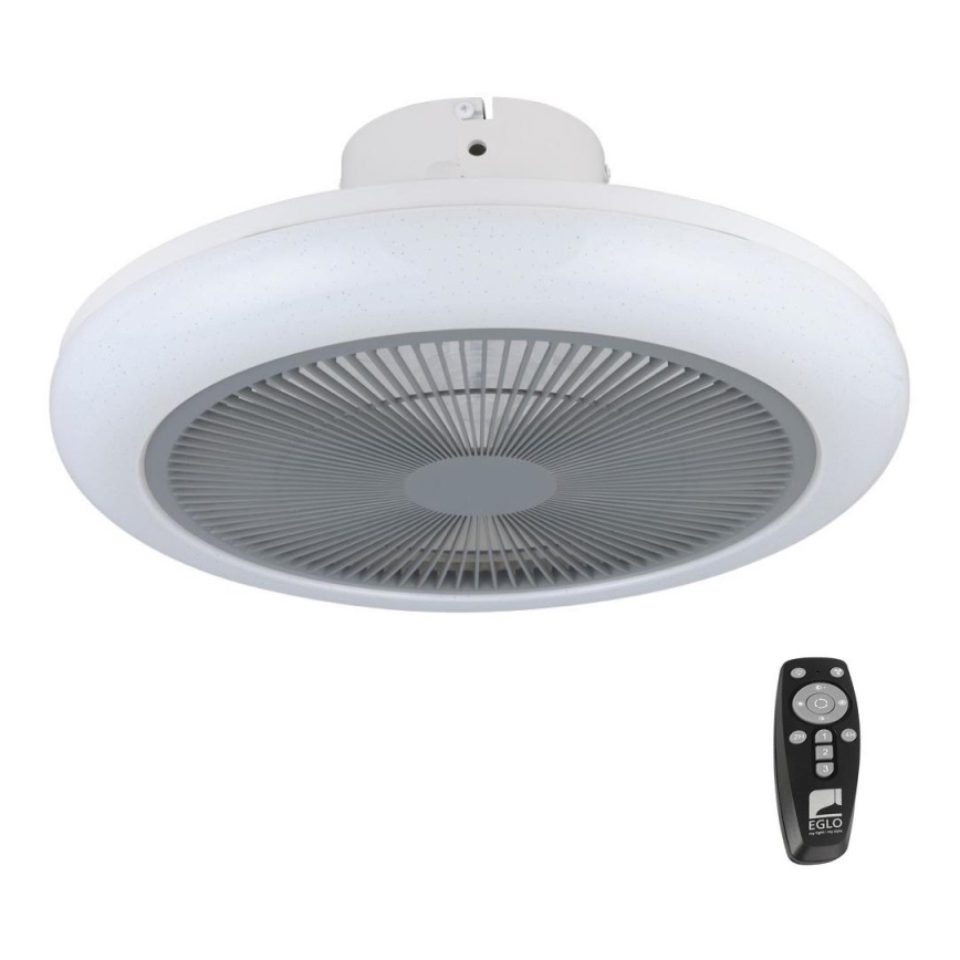Eglo - LED Ljusreglerad ceiling fan LED/25,5W/230V grå + fjärrkontroll