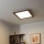 Eglo - LED Ljusreglerad fäst panel POZZALLO WOOD LED/21W/230V 2700-6500K 49,5x49,5 cm mörkbrun + fjärrkontroll