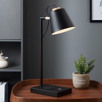 Eglo - LED Ljusreglerad lampa med trådlös laddning LED/5,5W/230V