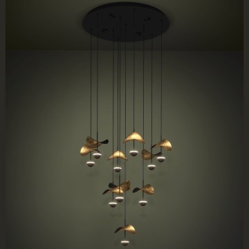Eglo - LED ljusreglerad ljuskrona på textilsladd 10xLED/2,3W/230V 3000K diameter 58 cm