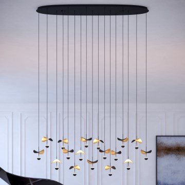 Eglo - LED ljusreglerad ljuskrona på textilsladd 17xLED/2,3W/230V 3000K