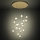 Eglo - LED ljusreglerad ljuskrona på textilsladd 17xLED/3W/230V 3000K diameter 78 cm guld