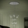 Eglo - LED ljusreglerad ljuskrona på textilsladd 17xLED/3W/230V 3000K skinande krom