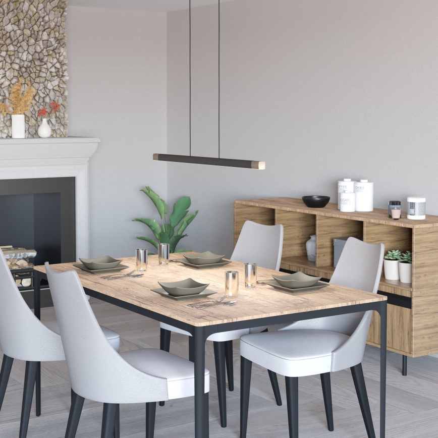 Eglo - LED ljusreglerad ljuskrona på textilsladd LED/18W/230V 3000K