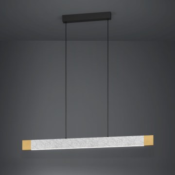 Eglo - LED ljusreglerad ljuskrona på textilsladd LED/22,2W/230V 3000K brun/grå
