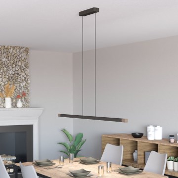 Eglo - LED ljusreglerad ljuskrona på textilsladd LED/22W/230V 3000K