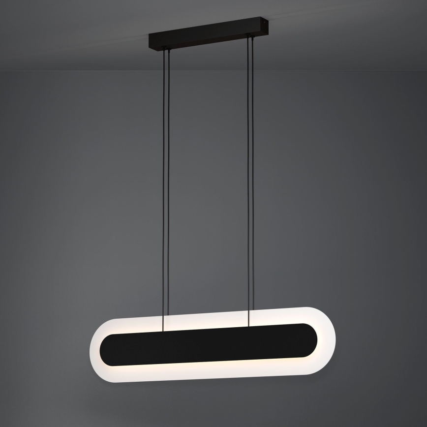 Eglo - LED ljusreglerad ljuskrona på textilsladd LED/32W/230V 3000K svart
