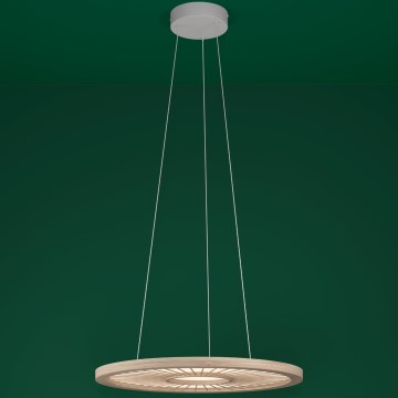 Eglo - LED ljusreglerad ljuskrona på textilsladd LED/36W/230V 4000K beige