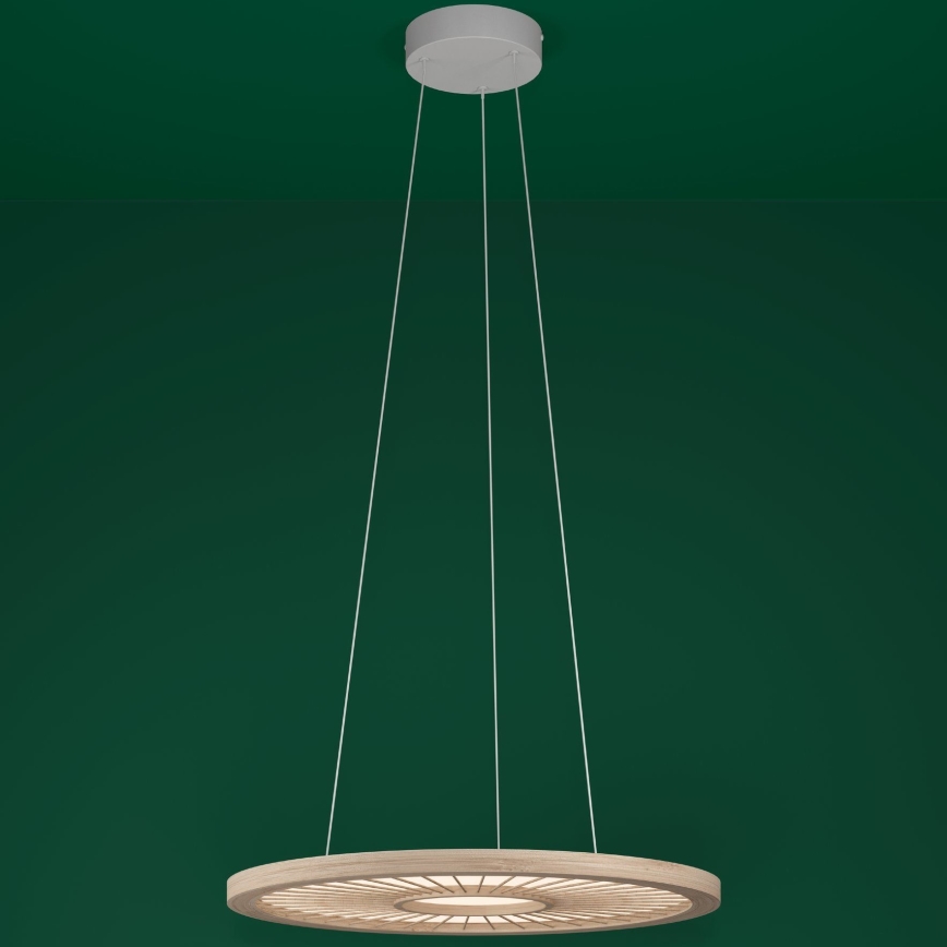 Eglo - LED ljusreglerad ljuskrona på textilsladd LED/36W/230V 4000K beige