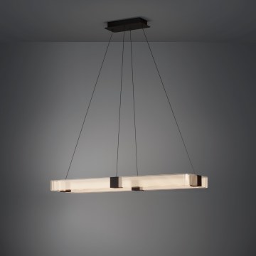 Eglo - LED ljusreglerad ljuskrona på textilsladd LED/39,2W/230V 3000K svart