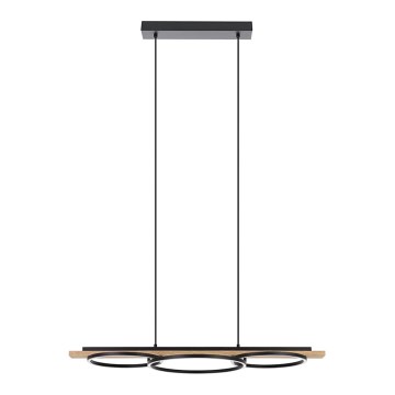 Eglo - LED ljusreglerad ljuskrona på textilsladd LED/40,5W/230V