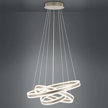 Eglo - LED ljusreglerad ljuskrona på textilsladd LED/78W/230V + LED/70W + LED/34W