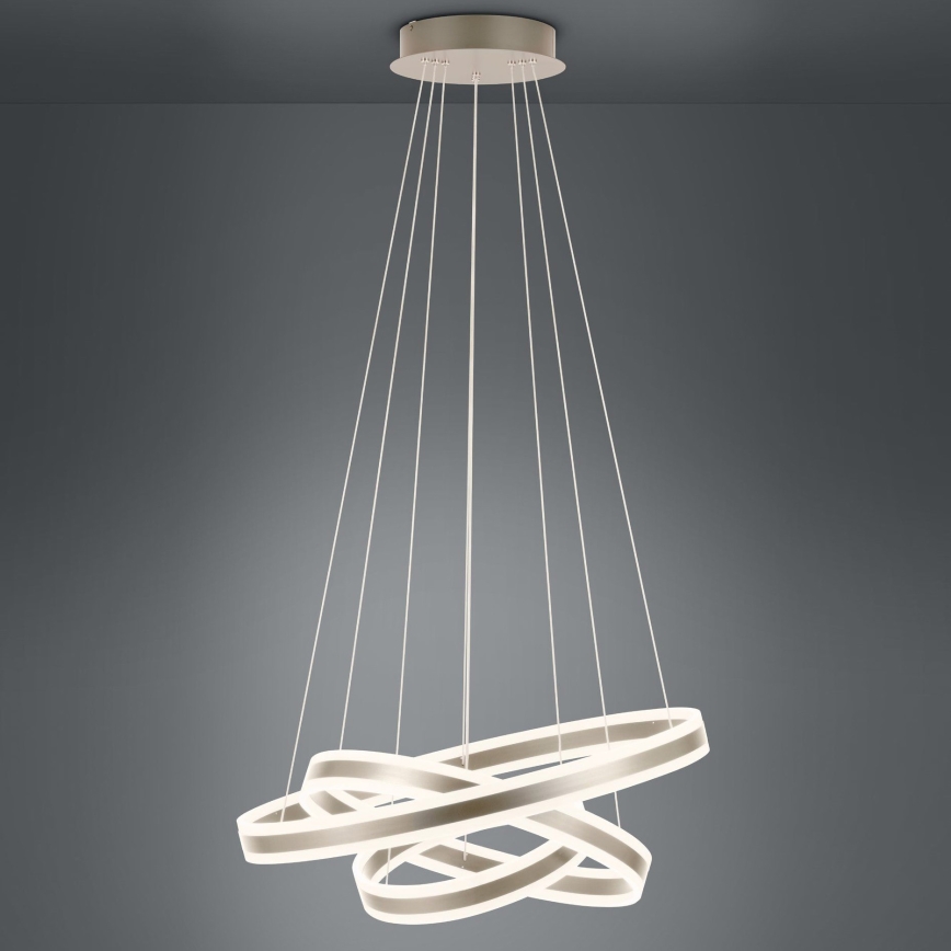 Eglo - LED ljusreglerad ljuskrona på textilsladd LED/78W/230V + LED/70W + LED/34W