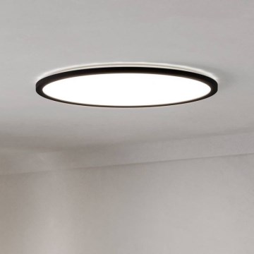 Eglo - LED ljusreglerad taklampa till badrum LED/16,8W/230V 2700-6500K diameter 50 cm IP44 svart + fjärrkontroll