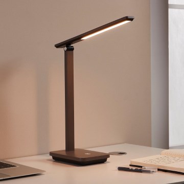 Eglo - LED Ljusreglerad uppladdningsbar bordslampa LED/3,6W/5V 1800mAh brun