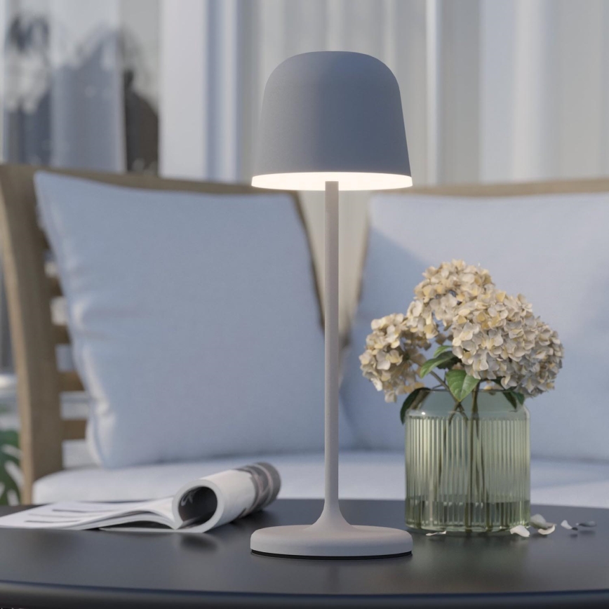 Eglo - LED Ljusreglerad utomhus rechargeable lampa LED/2,2W/5V 1800 mAh grå IP54