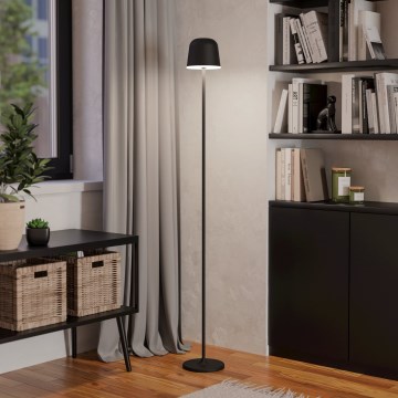 Eglo - LED Ljusreglerad utomhus uppladdningsbar golvlampa LED/4,3W/5V 2400/3000/4000K IP54 svart