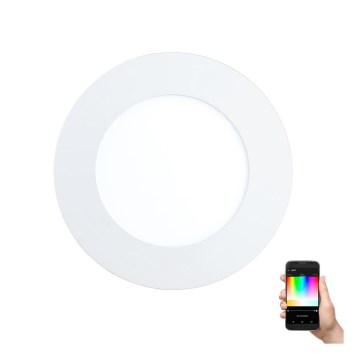 Eglo - LED RGB dimbar infälld taklampa FUEVA-C LED/5,4W/230V Ø 12 cm