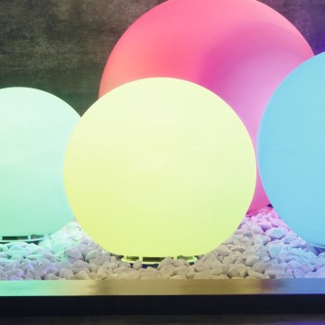 Eglo - LED RGB Dimbar utomhuslampa 1xE27/9W/230V 2700-6500K IP65 ø390