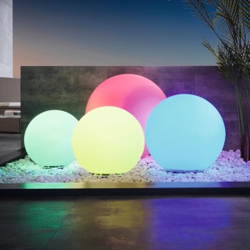 Eglo - LED RGB Dimbar utomhuslampa 1xE27/9W/230V 2700-6500K IP65 ø500