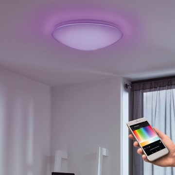 Eglo - LED RGB Dimbar vägg- och taklampa GIRON-C LED/17W/230V