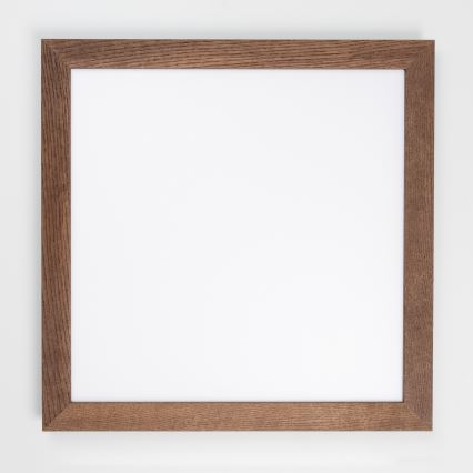 Eglo - LED RGB Ljusreglerad fäst panel SALOBRENA-C WOOD LED/30,5W/230V 2700-6500K 64x64 cm mörkbrun + fjärrkontroll