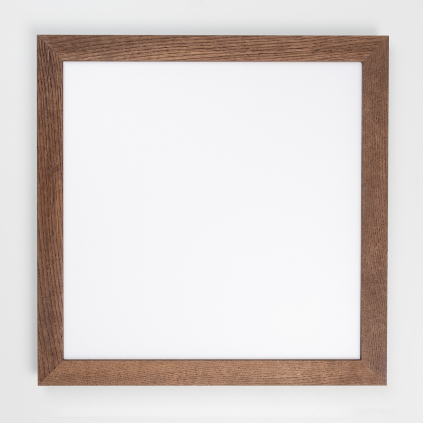 Eglo - LED RGB Ljusreglerad fäst panel SALOBRENA-C WOOD LED/30,5W/230V 2700-6500K 64x64 cm mörkbrun + fjärrkontroll