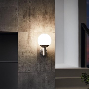 Eglo - LED RGB Utomhus Väggbelysning NISIA-C 1xE27/9W/230V IP44