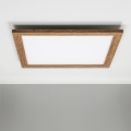 Eglo - LED RGBW Dimbar infälld panel SALOBRENA-C WOOD LED/30,5W/230V 2700-6500K 64x64 cm brun + fjärrkontroll