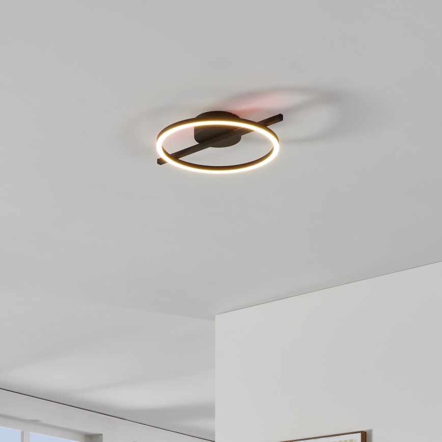 Eglo - LED RGBW Dimbar taklampa LED/17W/230V 2700-6500K svart + fjärrkontroll