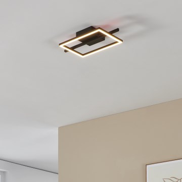 Eglo - LED RGBW Dimbar taklampa LED/17W/230V 2700-6500K svart + fjärrkontroll