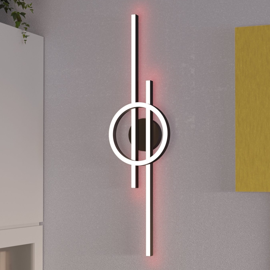 Eglo - LED RGBW Dimbar taklampa LED/23,5W/230V 2700-6500K svart + fjärrkontroll