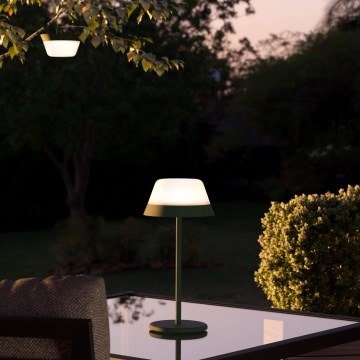 Eglo - LED RGBW Ljusreglerad beröring utomhus lampa 2i1 LED/1,5W/5V 2600 mAh IP54 grön