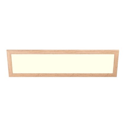 Eglo - LED RGBW Ljusreglerad fäst/infälld panel SALOBRENA-C WOOD LED/34W/230V 2700-6500K 34x124 cm brun + fjärrkontroll