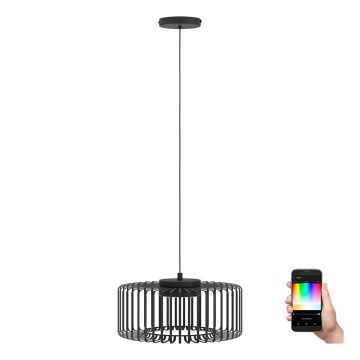 Eglo - LED RGBW Ljusreglerad ljuskrona på textilsladd LED/22W/230V 2700-6500K