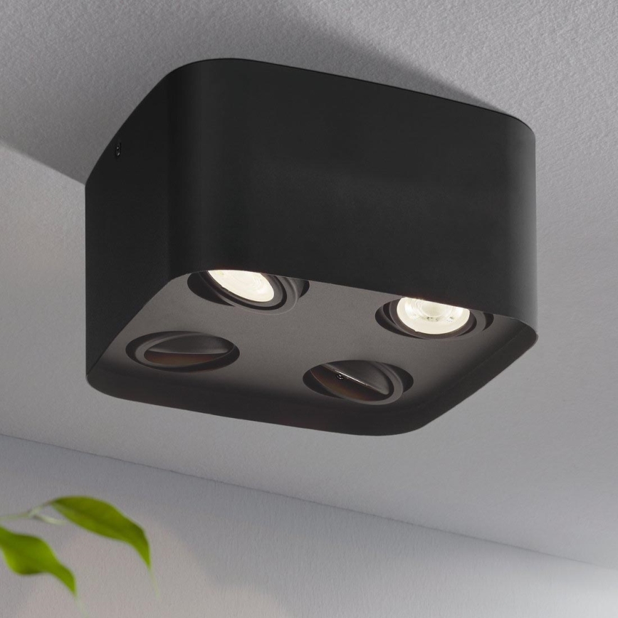 Eglo - LED RGBW ljusreglerad spotlight  4xGU10/5W/230V ZigBee