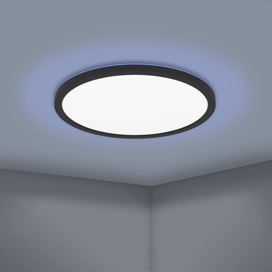 Eglo - LED RGBW ljusreglerad taklampa  LED/16,5W/230V svart ZigBee
