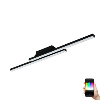 Eglo - LED RGBW ljusreglerad taklampa  LED/32W/230V svart ZigBee
