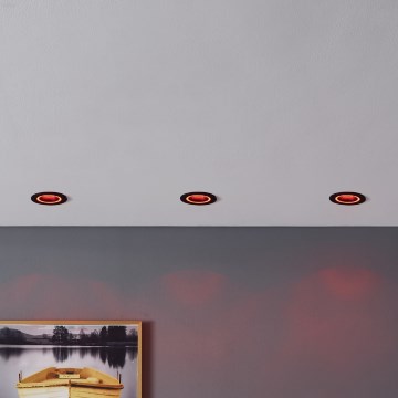 Eglo - LED RGBW Ljusreglerad upphängd taklampa LED/4,7W/230V svart