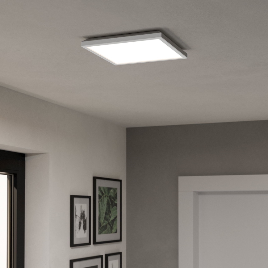 Eglo - LED RGBW Ljusreglerad vägglampa för badrum LED/13,4W/230V 2700-6500K 29x29 cm IP44 vit ZigBee