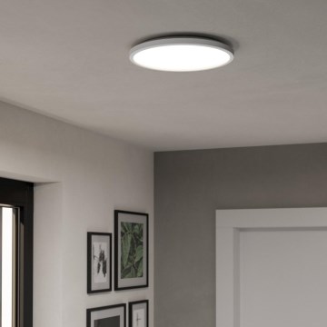 Eglo - LED RGBW Ljusreglerad vägglampa för badrum LED/13,9W/230V 2700-6500K diameter 30 cm IP44 vit ZigBee