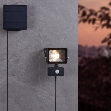 Eglo - LED Solární reflektor med sensor VILAGRAPA 15xLED/0,03W/3,7V IP44