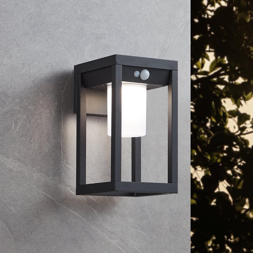 Eglo - LED solcell väggbelysning med sensor LED/3,7W/3,7V IP44