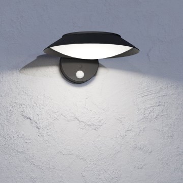 Eglo - LED solcell väggbelysning med sensor LED/7W/3,7V IP44